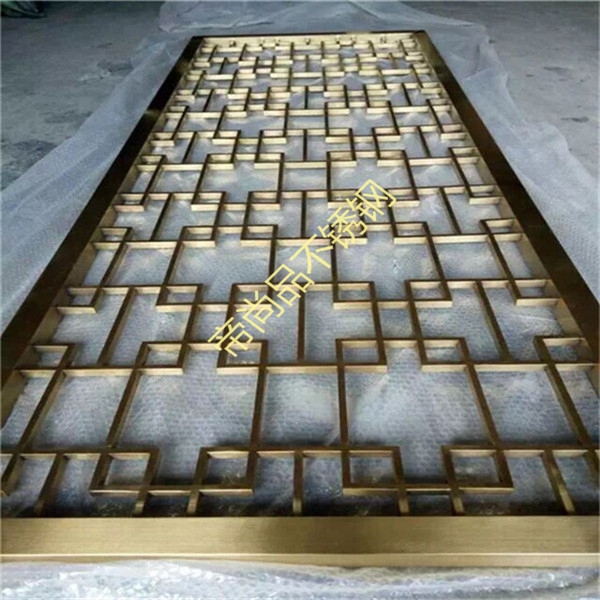 金色不锈钢屏风