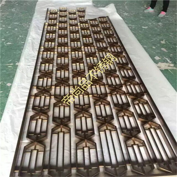 金色不锈钢屏风