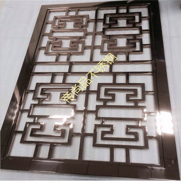 古铜色不锈钢屏风