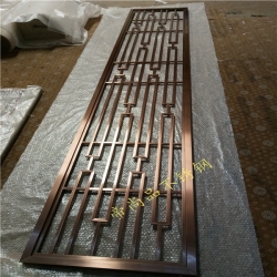 玫瑰金不锈钢屏风