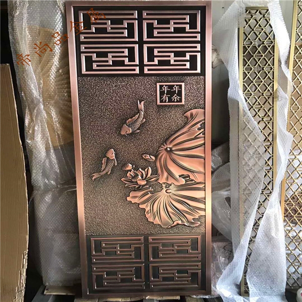铝雕屏风古铜色