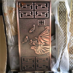 铝雕屏风古铜色