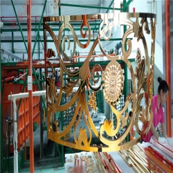 铝屏风镀金
