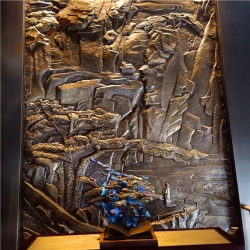 青铜锻造壁画