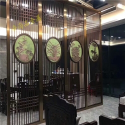 酒店不锈钢屏风
